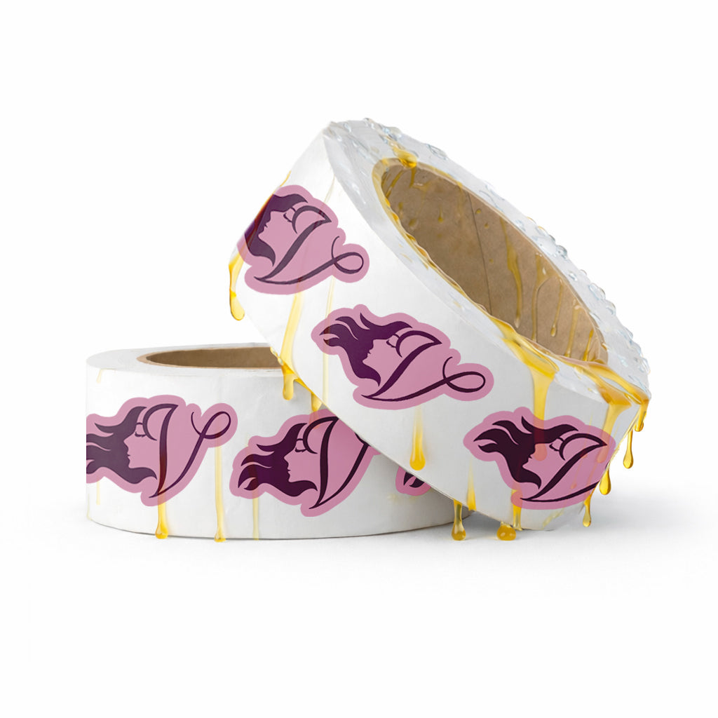 Die Cut Durable Film (BOPP) Label Rolls (Custom Shape)