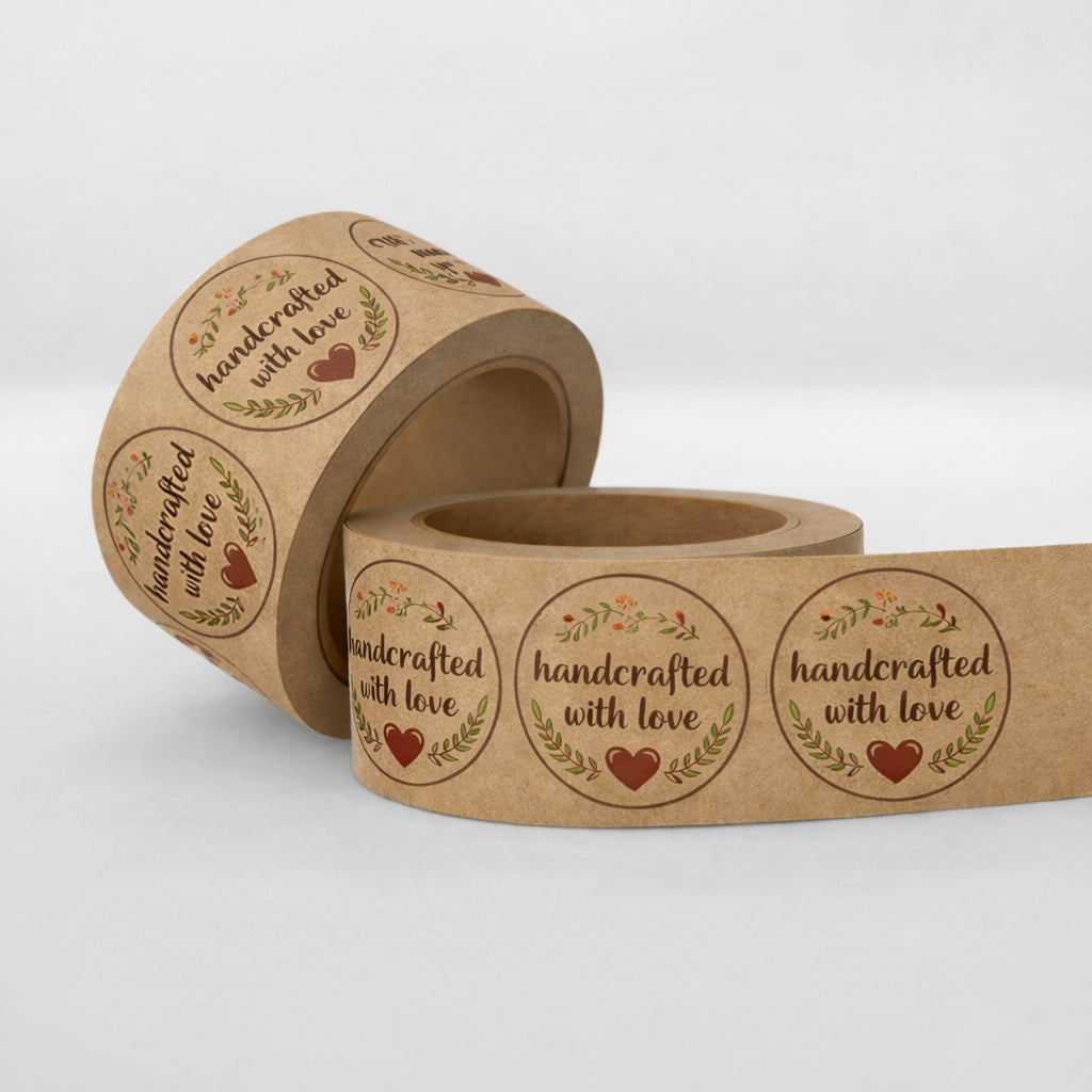 Kraft Label Rolls (Square / Circle)