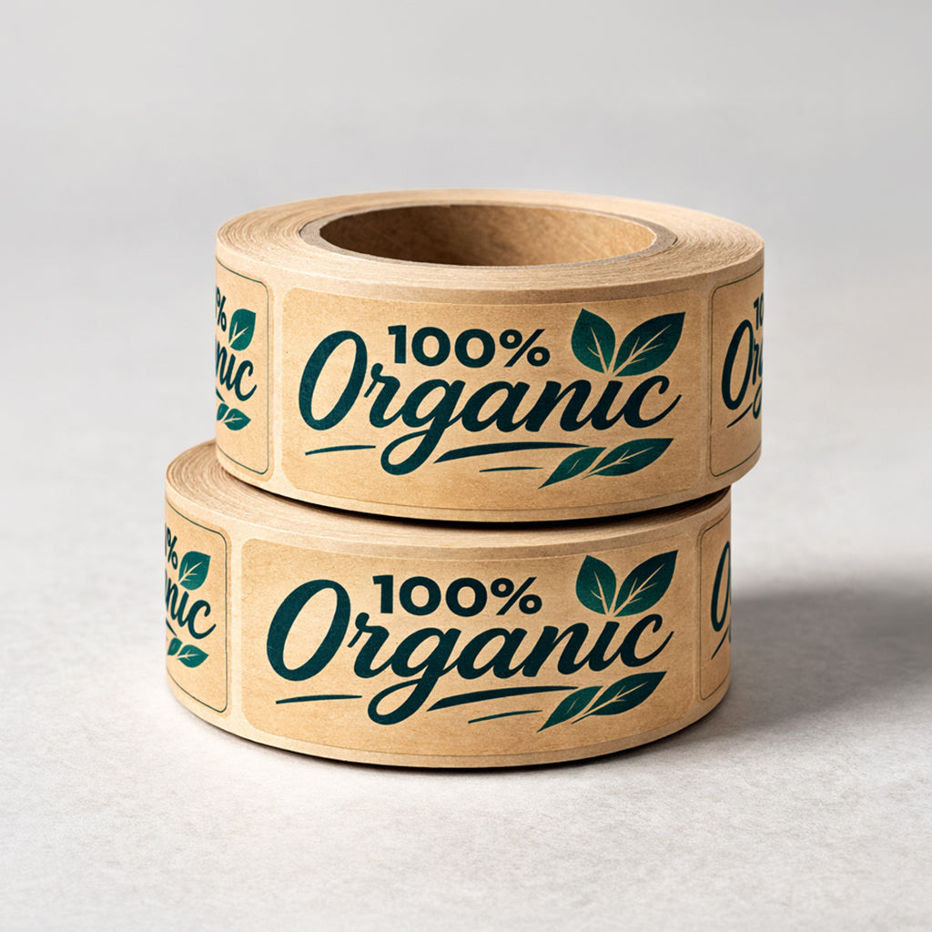 Kraft Label Rolls (Rectangle)