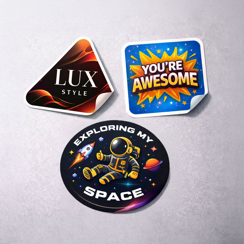 Custom Shape Stickers (Circle, Square, Custom Shape)